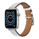 سوار ساعة من الجلد بنمط B لسلسلة Apple Watch، 7 مقاس 45مم / 6 و SE و 5 و 4 مقاس 44مم / 3 و 2 و 1 مقاس 42مم، 7 مقاس 41مم / 6 و SE و 5 و 4 مقاس 40مم / 3 و 2 و 1 مقاس 38مم