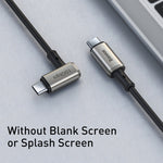 كابل Baseus CATPN-01 100W 5A PD3.1 Gen2 USB-C / Type-C إلى USB-C / Type-C HD لنفس الشاشة، كابل مطرقي متحد المحور، طول الكابل: 1.5 م