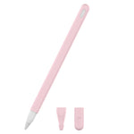مجموعة غطاء حماية قلم سيليكون بألوان صافية 3 في 1 لقلم Apple Pencil 2