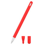 مجموعة غطاء حماية قلم سيليكون بألوان صافية 3 في 1 لقلم Apple Pencil 2