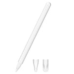 مجموعة غطاء حماية قلم سيليكون بألوان صافية 3 في 1 لقلم Apple Pencil 2