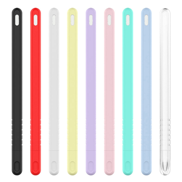 مجموعة غطاء حماية قلم سيليكون بألوان صافية 3 في 1 لقلم Apple Pencil 2