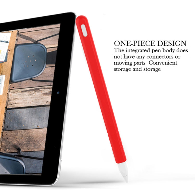 مجموعة غطاء حماية قلم سيليكون بألوان صافية 3 في 1 لقلم Apple Pencil 2