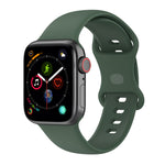 أساور ساعة سيليكون لسلسلة Apple Watch، 7 مقاس 41مم / 6 و SE و 5 و 4 مقاس 40مم / 3 و 2 و 1 مقاس 38مم، الحجم: رمز صغير، 7 مقاس 45مم / 6 و SE و 5 و 4 مقاس 44مم / 3 و 2 و 1 مقاس 42مم، الحجم: رمز صغير