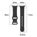 أساور ساعة سيليكون لسلسلة Apple Watch، 7 مقاس 41مم / 6 و SE و 5 و 4 مقاس 40مم / 3 و 2 و 1 مقاس 38مم، الحجم: رمز صغير، 7 مقاس 45مم / 6 و SE و 5 و 4 مقاس 44مم / 3 و 2 و 1 مقاس 42مم، الحجم: رمز صغير