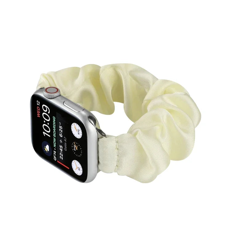 أساور ساعة بديلة على شكل رباط شعر لسلسلة Apple Watch، 7 مقاس 45مم / 6 و SE و 5 و 4 مقاس 44مم / 3 و 2 و 1 مقاس 42مم، 7 مقاس 41مم / 6 و SE و 5 و 4 مقاس 40مم / 3 و 2 و 1 مقاس 38مم