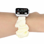 أساور ساعة بديلة على شكل رباط شعر لسلسلة Apple Watch، 7 مقاس 45مم / 6 و SE و 5 و 4 مقاس 44مم / 3 و 2 و 1 مقاس 42مم، 7 مقاس 41مم / 6 و SE و 5 و 4 مقاس 40مم / 3 و 2 و 1 مقاس 38مم