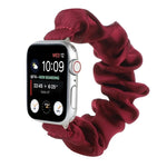 أساور ساعة بديلة على شكل رباط شعر لسلسلة Apple Watch، 7 مقاس 45مم / 6 و SE و 5 و 4 مقاس 44مم / 3 و 2 و 1 مقاس 42مم، 7 مقاس 41مم / 6 و SE و 5 و 4 مقاس 40مم / 3 و 2 و 1 مقاس 38مم