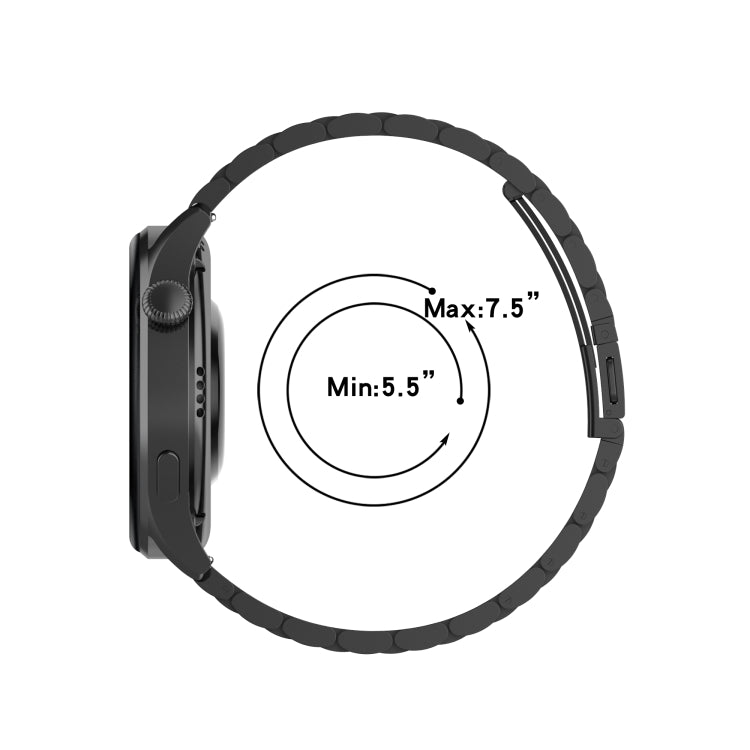 For Huawei Watch 3 / 3 Pro 22mm Three-beads Steel Replacement Strap Watchband