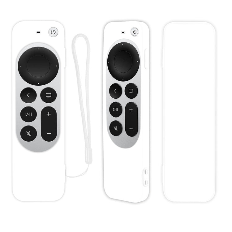 غطاء واقي من السيليكون مع حبل لجهاز تحكم Apple TV 4K Siri الجيل الرابع