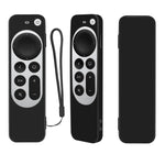 غطاء واقي من السيليكون مع حبل لجهاز تحكم Apple TV 4K Siri الجيل الرابع