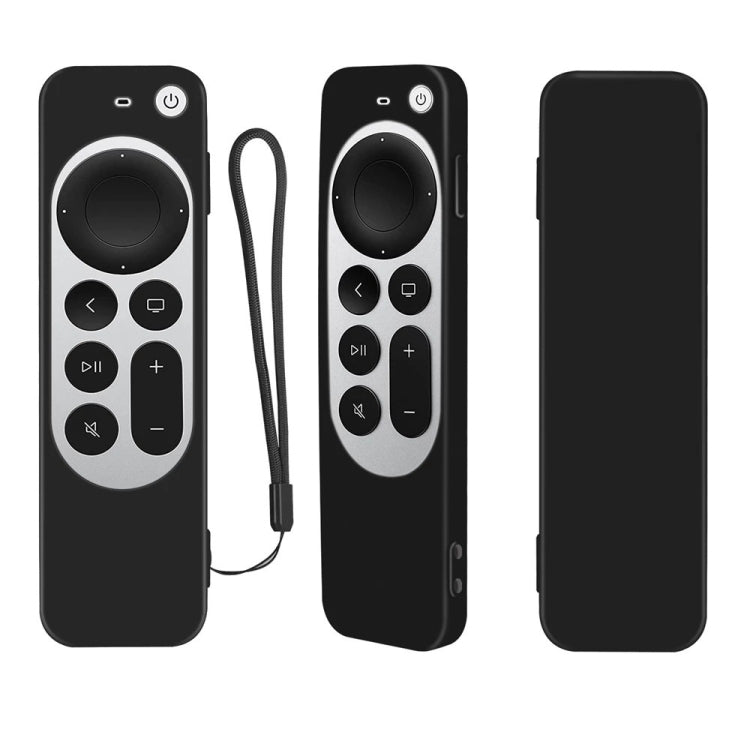 غطاء واقي من السيليكون مع حبل لجهاز تحكم Apple TV 4K Siri الجيل الرابع