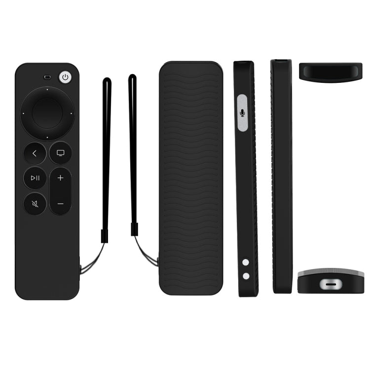 غطاء واقي من السيليكون لجهاز تحكم Apple TV 4K Siri الجيل الرابع