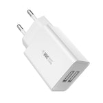 WK WP-U56 شاحن سفر مزدوج USB 2A للشحن السريع، محول طاقة، قابس الاتحاد الأوروبي