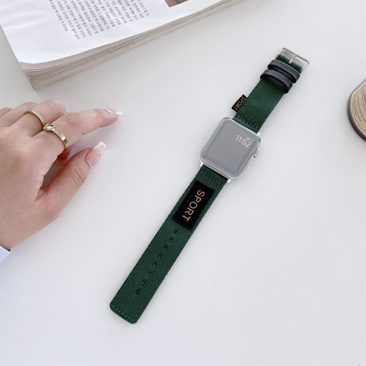 سوار ساعة بديل من النايلون، لسلسلة Apple Watch 7 مقاس 41 مم / 6 وSE و5 و4 مقاس 40 مم، لسلسلة Apple Watch 7 مقاس 45 مم / 6 وSE و5 و4 مقاس 44 مم