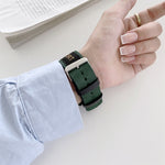 سوار ساعة بديل من النايلون، لسلسلة Apple Watch 7 مقاس 41 مم / 6 وSE و5 و4 مقاس 40 مم، لسلسلة Apple Watch 7 مقاس 45 مم / 6 وSE و5 و4 مقاس 44 مم