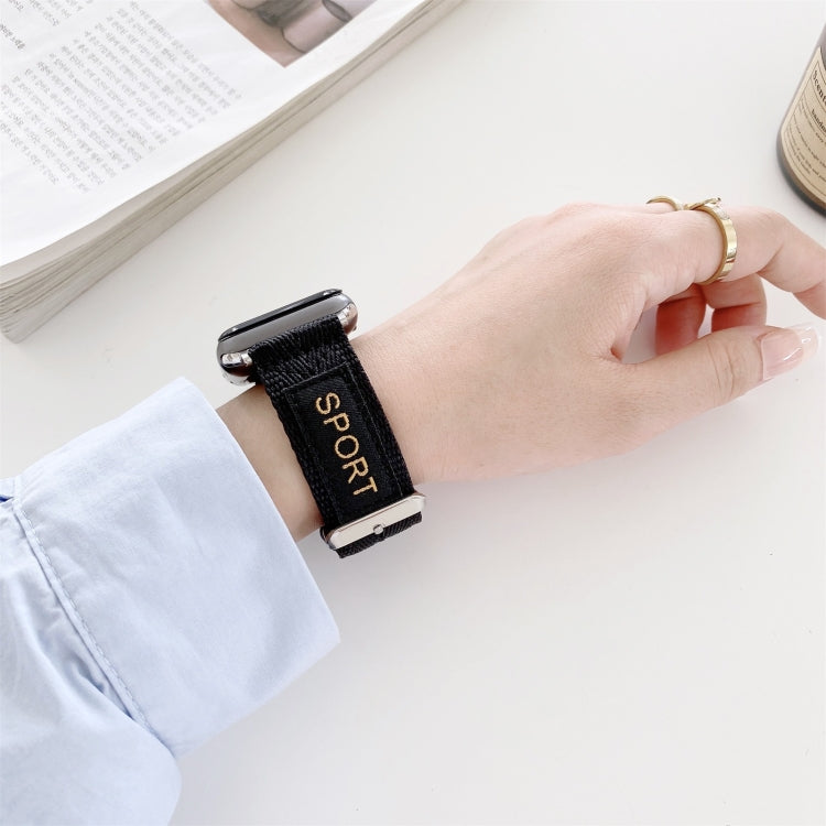 سوار ساعة بديل من النايلون، لسلسلة Apple Watch 7 مقاس 41 مم / 6 وSE و5 و4 مقاس 40 مم، لسلسلة Apple Watch 7 مقاس 45 مم / 6 وSE و5 و4 مقاس 44 مم