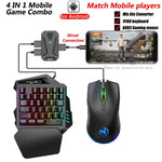 مجموعة تحويل لوحة مفاتيح وفأرة HXSJ P8+V100+J900 + لوحة مفاتيح بيد واحدة + فأرة ألعاب قابلة للبرمجة، P8+V100+A883