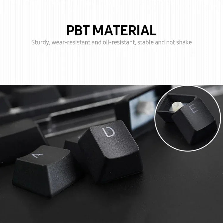 أغطية مفاتيح لوحة مفاتيح ميكانيكية ملونة PBT بعدد 104 مفتاح HXSJ P9