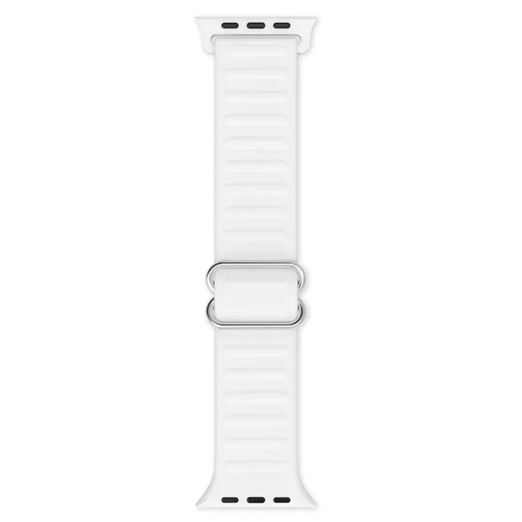 سوار ساعة بديل من السيليكون مع إبزيم كلمة يابانية لسلسلة Apple Watch، 7 45مم / 6 و SE و 5 و 4 44مم / 3 و 2 و 1 42مم، 7 41مم / 6 و SE و 5 و 4 40مم / 3 و 2 و 1 38مم