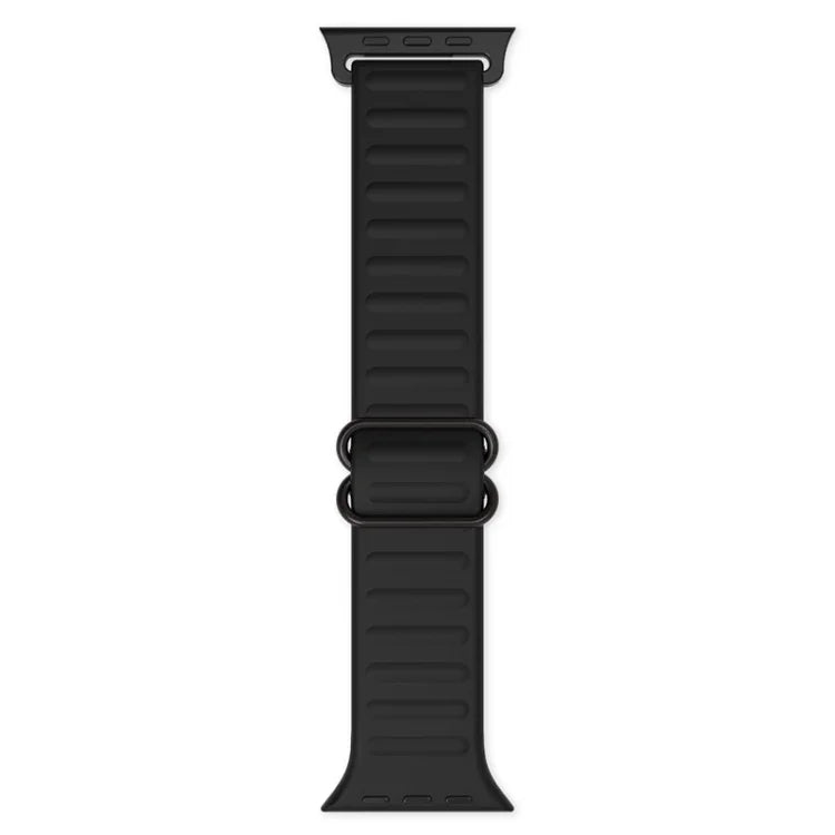 سوار ساعة بديل من السيليكون مع إبزيم كلمة يابانية لسلسلة Apple Watch، 7 45مم / 6 و SE و 5 و 4 44مم / 3 و 2 و 1 42مم، 7 41مم / 6 و SE و 5 و 4 40مم / 3 و 2 و 1 38مم