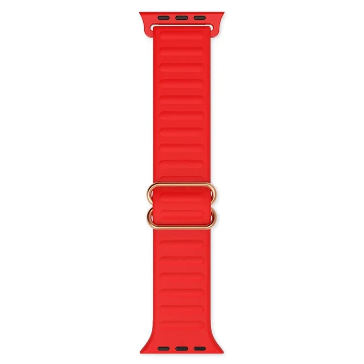 سوار ساعة بديل من السيليكون مع إبزيم كلمة يابانية لسلسلة Apple Watch، 7 45مم / 6 و SE و 5 و 4 44مم / 3 و 2 و 1 42مم، 7 41مم / 6 و SE و 5 و 4 40مم / 3 و 2 و 1 38مم