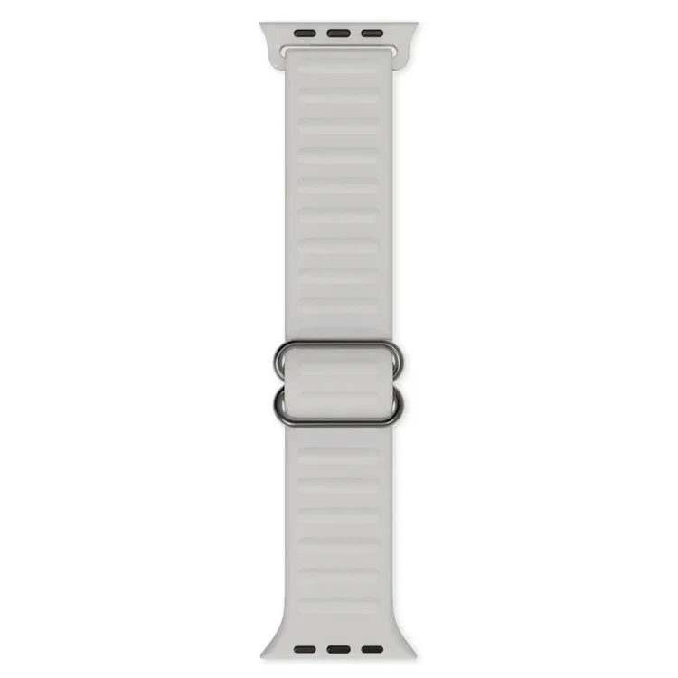 سوار ساعة بديل من السيليكون مع إبزيم كلمة يابانية لسلسلة Apple Watch، 7 45مم / 6 و SE و 5 و 4 44مم / 3 و 2 و 1 42مم، 7 41مم / 6 و SE و 5 و 4 40مم / 3 و 2 و 1 38مم