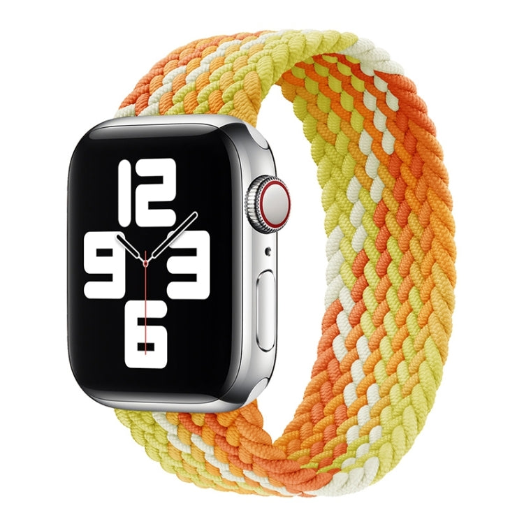 سوار ساعة بديل من النايلون المنسوج بحلقة واحدة، الحجم: XS 128مم لسلسلة Apple Watch 6 و SE و 5 و 4 40مم / 3 و 2 و 1 38مم، XS 128مم 40مم / 38مم