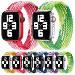 سوار ساعة بديل من النايلون المنسوج بحلقة واحدة، الحجم: S 135مم لسلسلة Apple Watch 6 و SE و 5 و 4 40مم / 3 و 2 و 1 38مم، S 135مم 40مم / 38مم