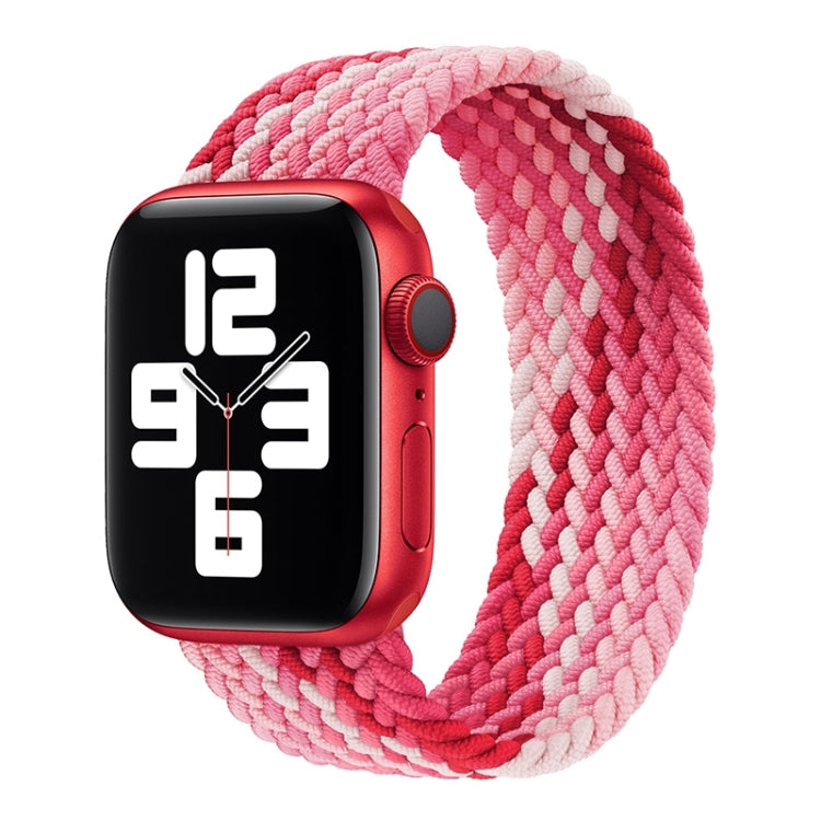 سوار ساعة بديل من النايلون المنسوج بحلقة واحدة، الحجم: XS 135مم لسلسلة Apple Watch 6 و SE و 5 و 4 44مم / 3 و 2 و 1 42مم، XS 135مم 44مم / 42مم