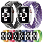 سوار ساعة بديل من النايلون المنسوج بحلقة واحدة، الحجم: S 145مم لسلسلة Apple Watch 6 و SE و 5 و 4 44مم / 3 و 2 و 1 42مم، S 145مم 44مم / 42مم