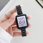 سوار بديل من الفولاذ بثلاث خرزات، لسلسلة Apple Watch 7 41مم / و 6 و SE و 5 و 4 40مم، ولسلسلة Apple Watch 7 45مم / و 6 و SE و 5 و 4 44مم