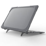 غطاء حماية للابتوب مقاوم للسقوط بلونين من TPU + PC، لماك بوك إير 11.6 بوصة A1465 / A1370، لماك بوك ريتينا 12 بوصة A1534