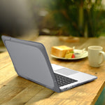 غطاء حماية للابتوب مقاوم للسقوط بلونين من TPU + PC، لماك بوك إير 11.6 بوصة A1465 / A1370، لماك بوك ريتينا 12 بوصة A1534