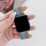 سوار بديل ميلاني بأربعة ألوان، لسلسلة Apple Watch 7 41مم / و 6 و SE و 5 و 4 40مم، ولسلسلة Apple Watch 7 45مم / و 6 و SE و 5 و 4 44مم