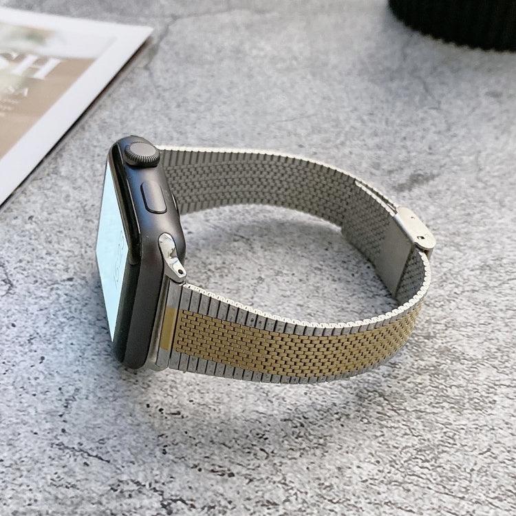 سوار بديل من الفولاذ للخصر الصغير، لسلسلة Apple Watch 7 41مم / و 6 و SE و 5 و 4 40مم، ولسلسلة Apple Watch 7 45مم / و 6 و SE و 5 و 4 44مم