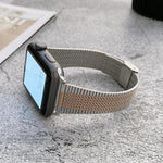 سوار بديل من الفولاذ للخصر الصغير، لسلسلة Apple Watch 7 41مم / و 6 و SE و 5 و 4 40مم، ولسلسلة Apple Watch 7 45مم / و 6 و SE و 5 و 4 44مم