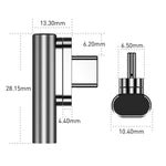 محول USB-C / Type-C أنثى إلى USB-C / Type-C ذكر مغناطيسي 20 دبوس بزاوية 100 واط