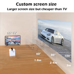 بروجيكتور رقمي LED محمول WEJOY Y2 بدقة 1920x1080P وسطوع 100 لومن ANSI للمسرح المنزلي، نسخة التحكم باللمس مع بطارية، أندرويد 9.0، 2 جيجابايت + 16 جيجابايت، Y2 قابس الولايات المتحدة
