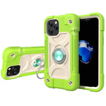 Shockproof Silicone + PC Protective Case with Dual-Ring Holder, For iPhone XS Max, For iPhone 11, For iPhone 11 Pro Max, For iPhone 12 mini