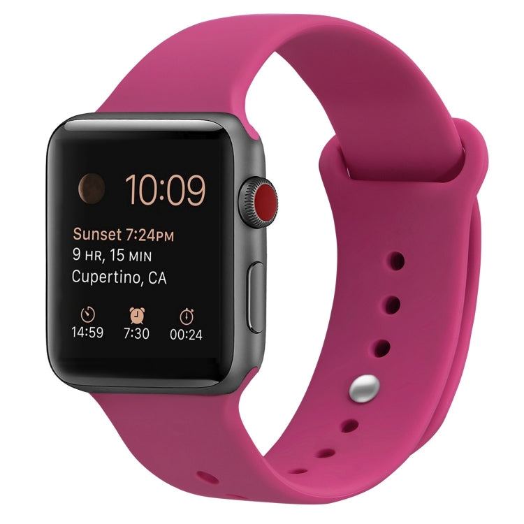 سوار ساعة بديل من السيليكون لسلسلة Apple Watch، 7 مقاس 41 مم / 6 وSE و5 و4 مقاس 40 مم / 3 و2 و1 مقاس 38 مم، 7 مقاس 45 مم / 6 وSE و5 و4 مقاس 44 مم / 3 و2 و1 مقاس 42 مم
