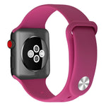 سوار ساعة بديل من السيليكون لسلسلة Apple Watch، 7 مقاس 41 مم / 6 وSE و5 و4 مقاس 40 مم / 3 و2 و1 مقاس 38 مم، 7 مقاس 45 مم / 6 وSE و5 و4 مقاس 44 مم / 3 و2 و1 مقاس 42 مم