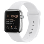 سوار ساعة بديل من السيليكون لسلسلة Apple Watch، 7 مقاس 41 مم / 6 وSE و5 و4 مقاس 40 مم / 3 و2 و1 مقاس 38 مم، 7 مقاس 45 مم / 6 وSE و5 و4 مقاس 44 مم / 3 و2 و1 مقاس 42 مم