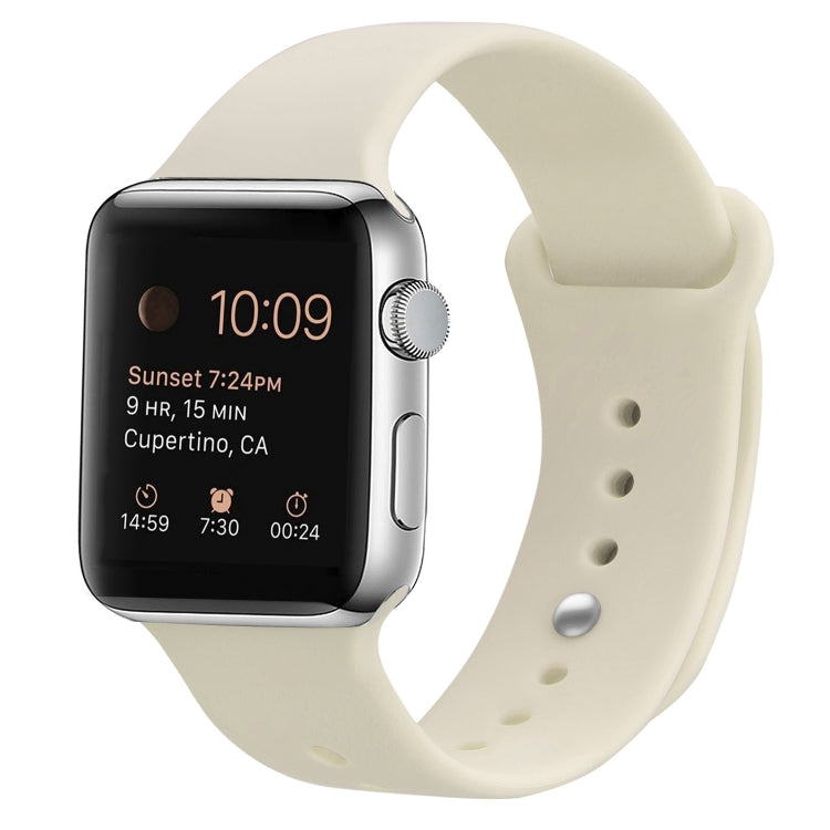 سوار ساعة بديل من السيليكون لسلسلة Apple Watch، 7 مقاس 41 مم / 6 وSE و5 و4 مقاس 40 مم / 3 و2 و1 مقاس 38 مم، 7 مقاس 45 مم / 6 وSE و5 و4 مقاس 44 مم / 3 و2 و1 مقاس 42 مم
