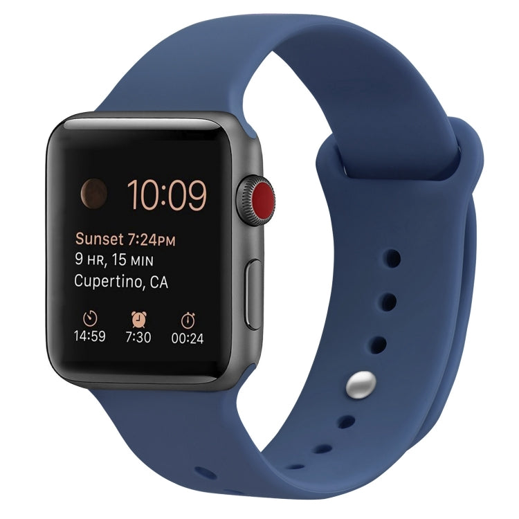 سوار ساعة بديل من السيليكون لسلسلة Apple Watch، 7 مقاس 41 مم / 6 وSE و5 و4 مقاس 40 مم / 3 و2 و1 مقاس 38 مم، 7 مقاس 45 مم / 6 وSE و5 و4 مقاس 44 مم / 3 و2 و1 مقاس 42 مم