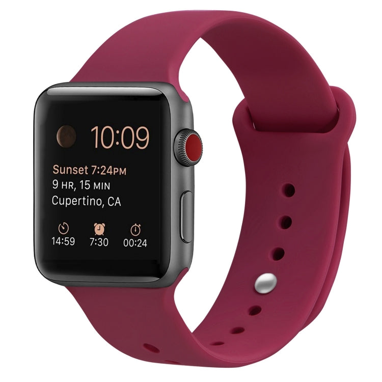 سوار ساعة بديل من السيليكون لسلسلة Apple Watch، 7 مقاس 41 مم / 6 وSE و5 و4 مقاس 40 مم / 3 و2 و1 مقاس 38 مم، 7 مقاس 45 مم / 6 وSE و5 و4 مقاس 44 مم / 3 و2 و1 مقاس 42 مم