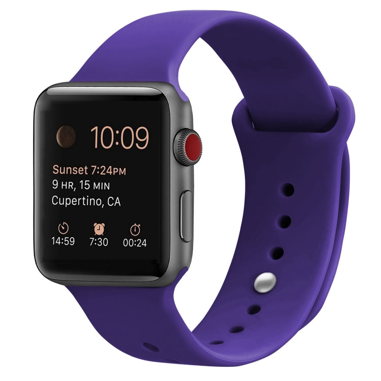 سوار ساعة بديل من السيليكون لسلسلة Apple Watch، 7 مقاس 41 مم / 6 وSE و5 و4 مقاس 40 مم / 3 و2 و1 مقاس 38 مم، 7 مقاس 45 مم / 6 وSE و5 و4 مقاس 44 مم / 3 و2 و1 مقاس 42 مم