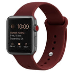 سوار ساعة بديل من السيليكون لسلسلة Apple Watch، 7 مقاس 41 مم / 6 وSE و5 و4 مقاس 40 مم / 3 و2 و1 مقاس 38 مم، 7 مقاس 45 مم / 6 وSE و5 و4 مقاس 44 مم / 3 و2 و1 مقاس 42 مم