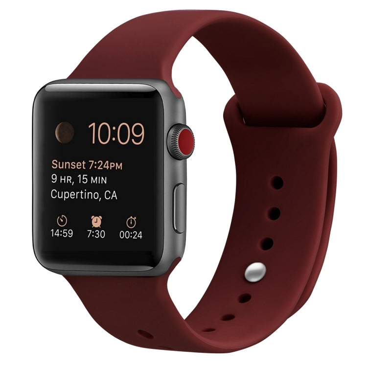 سوار ساعة بديل من السيليكون لسلسلة Apple Watch، 7 مقاس 41 مم / 6 وSE و5 و4 مقاس 40 مم / 3 و2 و1 مقاس 38 مم، 7 مقاس 45 مم / 6 وSE و5 و4 مقاس 44 مم / 3 و2 و1 مقاس 42 مم