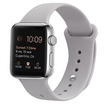 سوار ساعة بديل من السيليكون لسلسلة Apple Watch، 7 مقاس 41 مم / 6 وSE و5 و4 مقاس 40 مم / 3 و2 و1 مقاس 38 مم، 7 مقاس 45 مم / 6 وSE و5 و4 مقاس 44 مم / 3 و2 و1 مقاس 42 مم